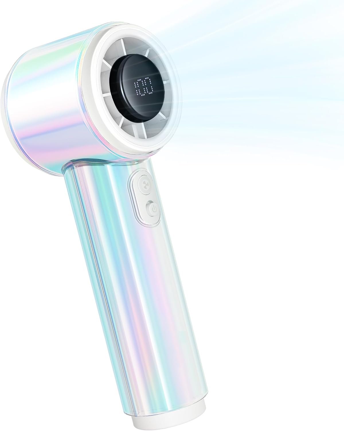 $10 Handheld Fan, 12H Runtime Portable Rechargeable Personal Turbo Fan