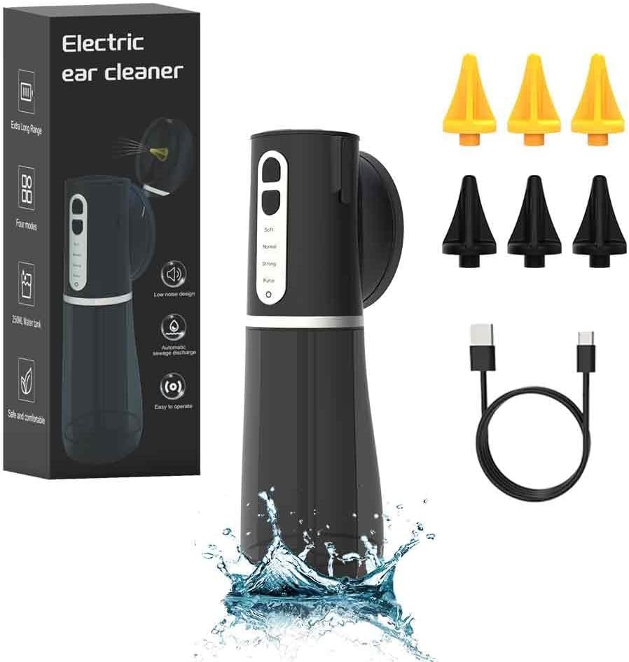 $50 Smart Electric Ear Cleaner,Earwax Removal kit with IPX7 Waterproof Rating,Soft and Safe Effective Ear Wax Removal Tool.