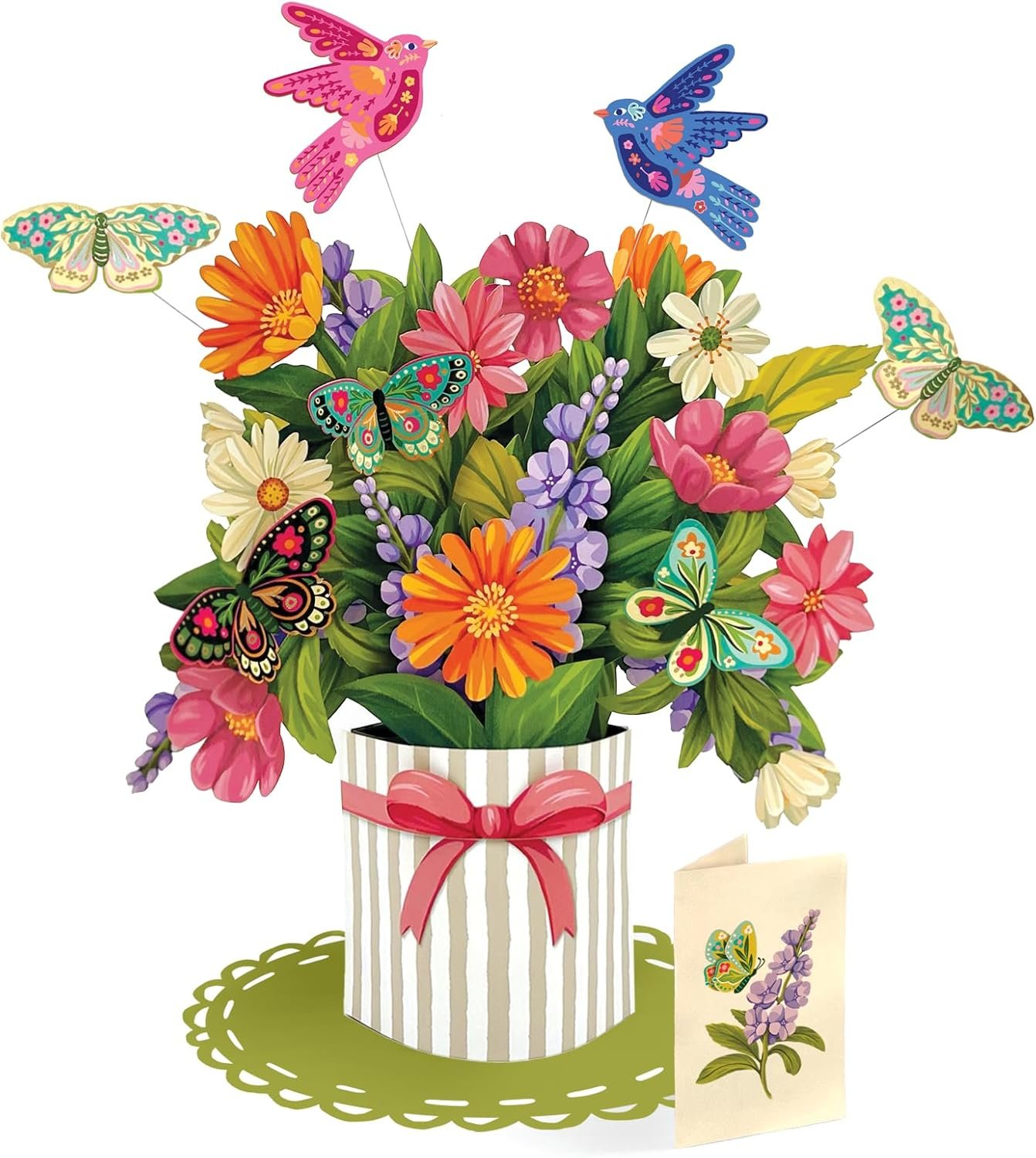 $15 Freshcut Paper Enchanted Garden 16" Life-Sized 3D Pop Up Card