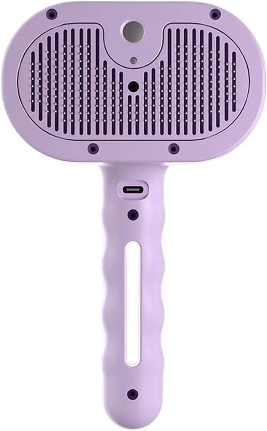 $20 Steam pet comb with mist spray and round pins, for pet fur detangling