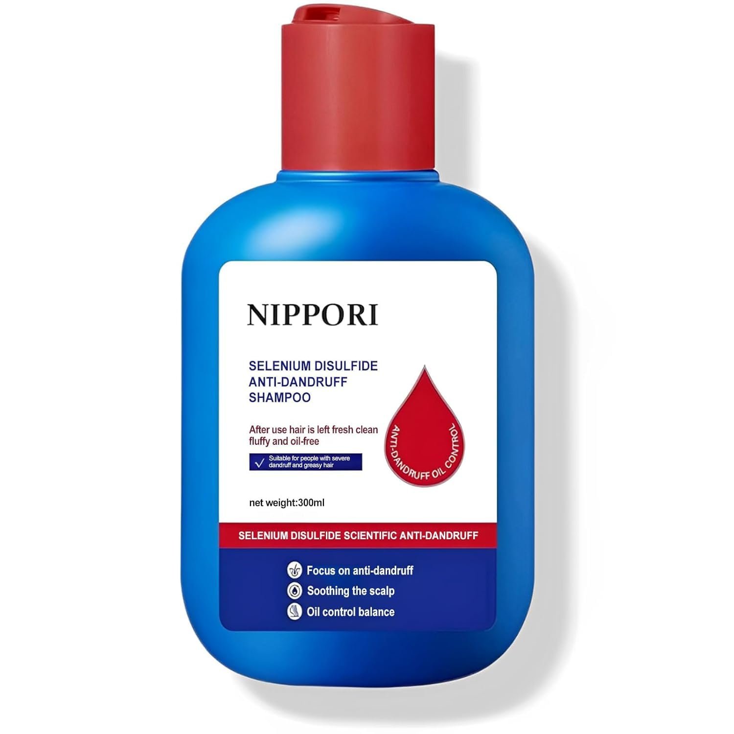 $17 300ML Anti-Dandruff Shampoo, Shampoo, Para La Caspa, Hair Care Oil Control for Men and Women (300ML/1PCS)