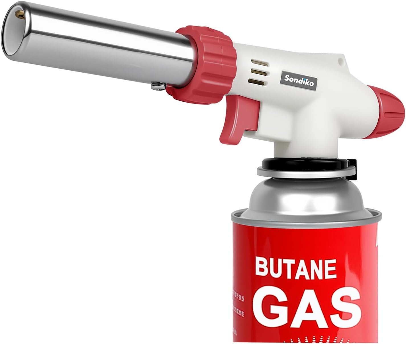 $11 Sondiko Butane Torch Lighter, Dual Flame Mode Butane Torch Lighter Head