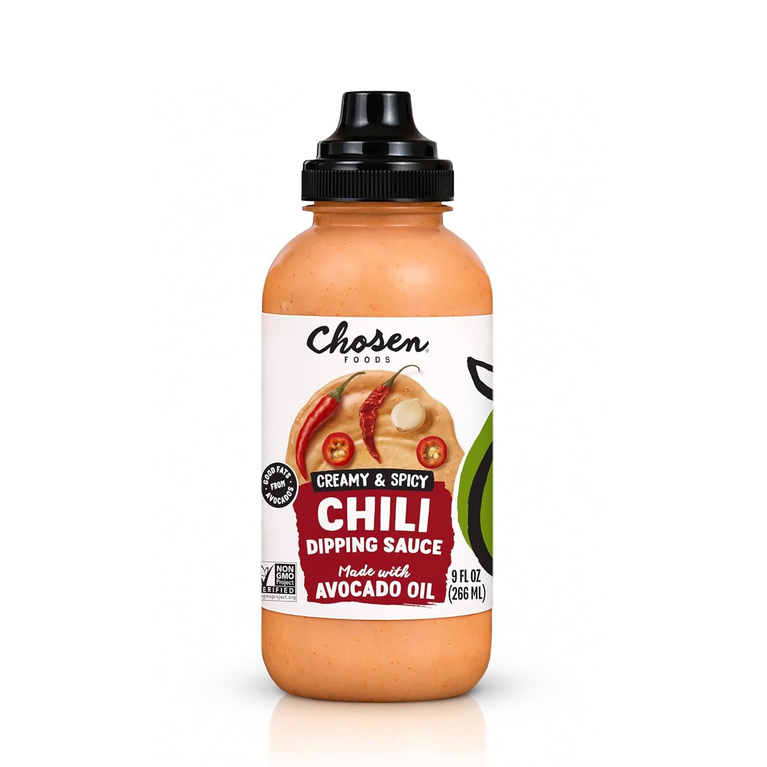 $6 Chosen Foods Avocado Oil-Based Sauce, Chili Dipping - Creamy & Spicy Dipping Sauce for Chicken, Meat, and Sandwhiches - Non-GMO, Keto Friendly, Gluten-Free - 9 Fl Oz (Pack Of 1)