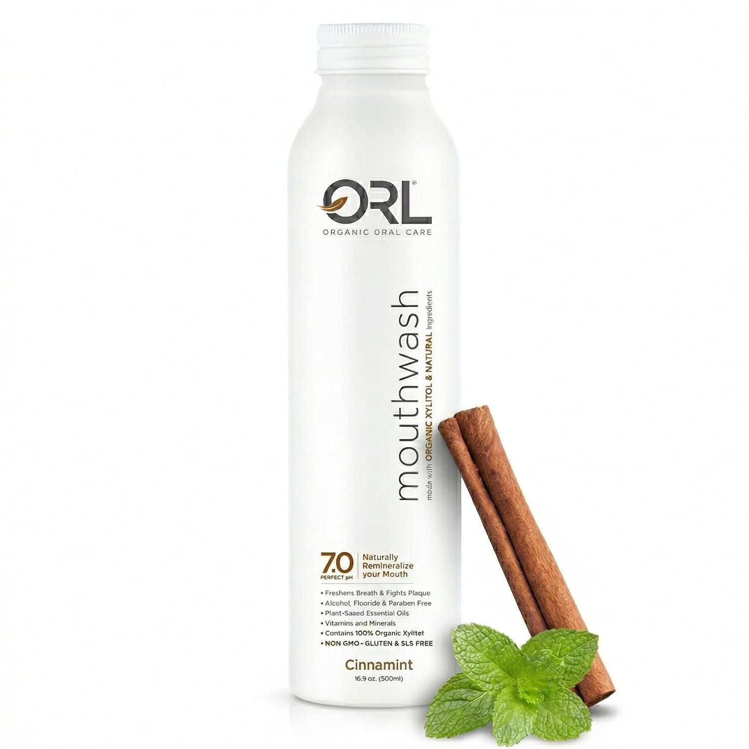 $22 ORL Natural & Organic Mouthwash Uniquely Formulated to Clean Your Mouth Whiten Your Teeth Strengthen Tooth Enamel