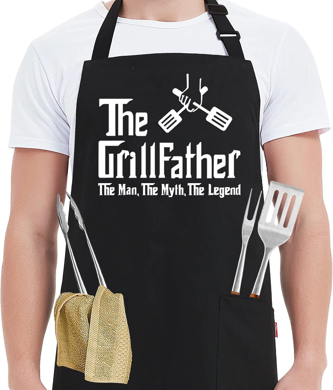 $15 Kaidouma Funny Grill Aprons for Men Dad - Chef Cooking Grilling BBQ Apron