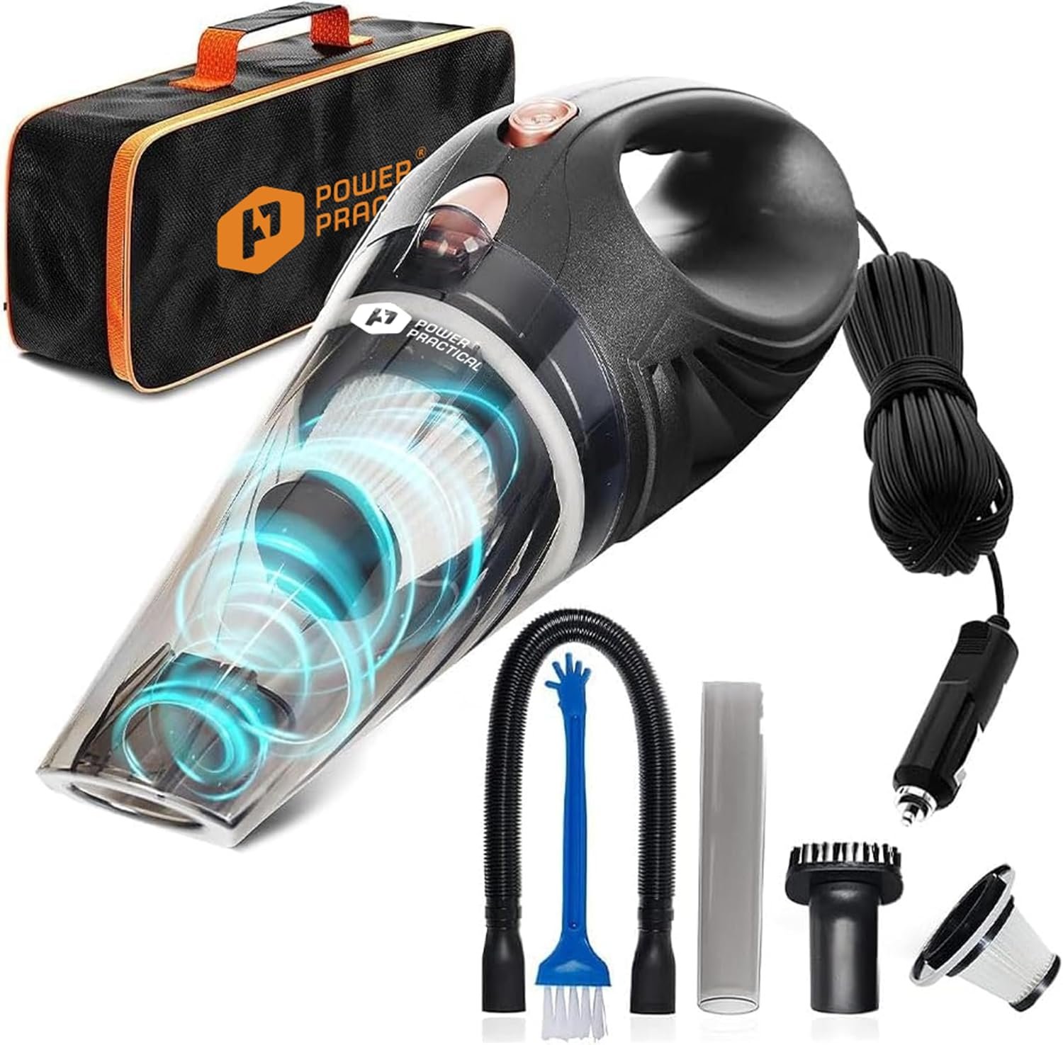 $30 ThisWorx Handheld Car Vacuum, Portable Car Vacuum Cleaner with 16Ft Cord