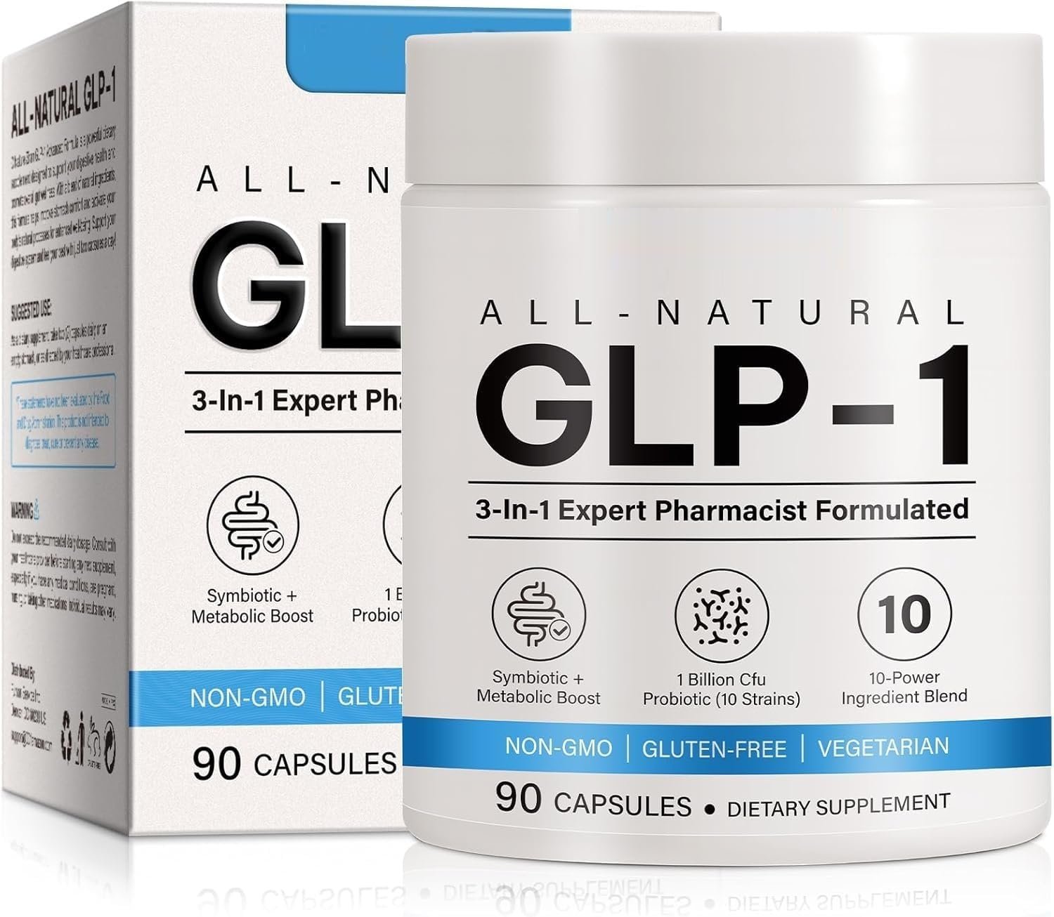 $20 GLP-1 Supplement - Multiple Prebiotic & Probiotic for Appetite & Metabolic Support, GLP1 Activate Natural Formula - 90 Capsules