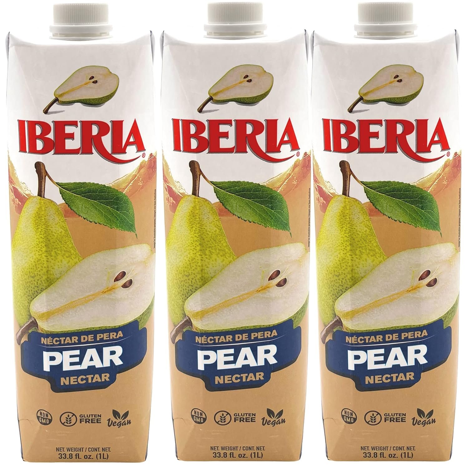 $12 Iberia Pear Nectar, 33.8 Fl Oz (Pack of 3)