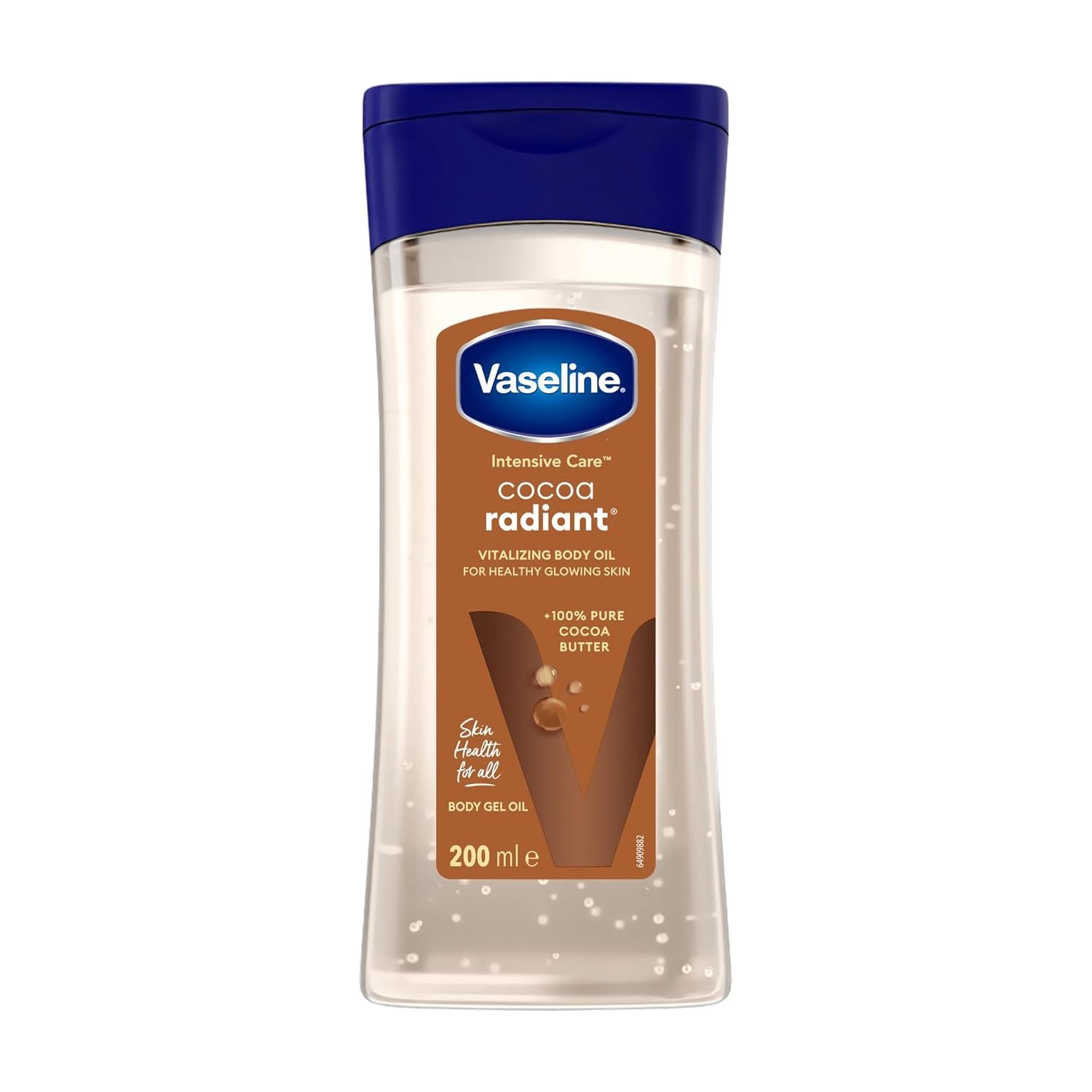 $9 Vaseline Intensive Care Cocoa Radiant for Glowing Skin Body Gel Oil Made with Pure Cocoa Butter + Replenishing Oils 6.8 fl oz