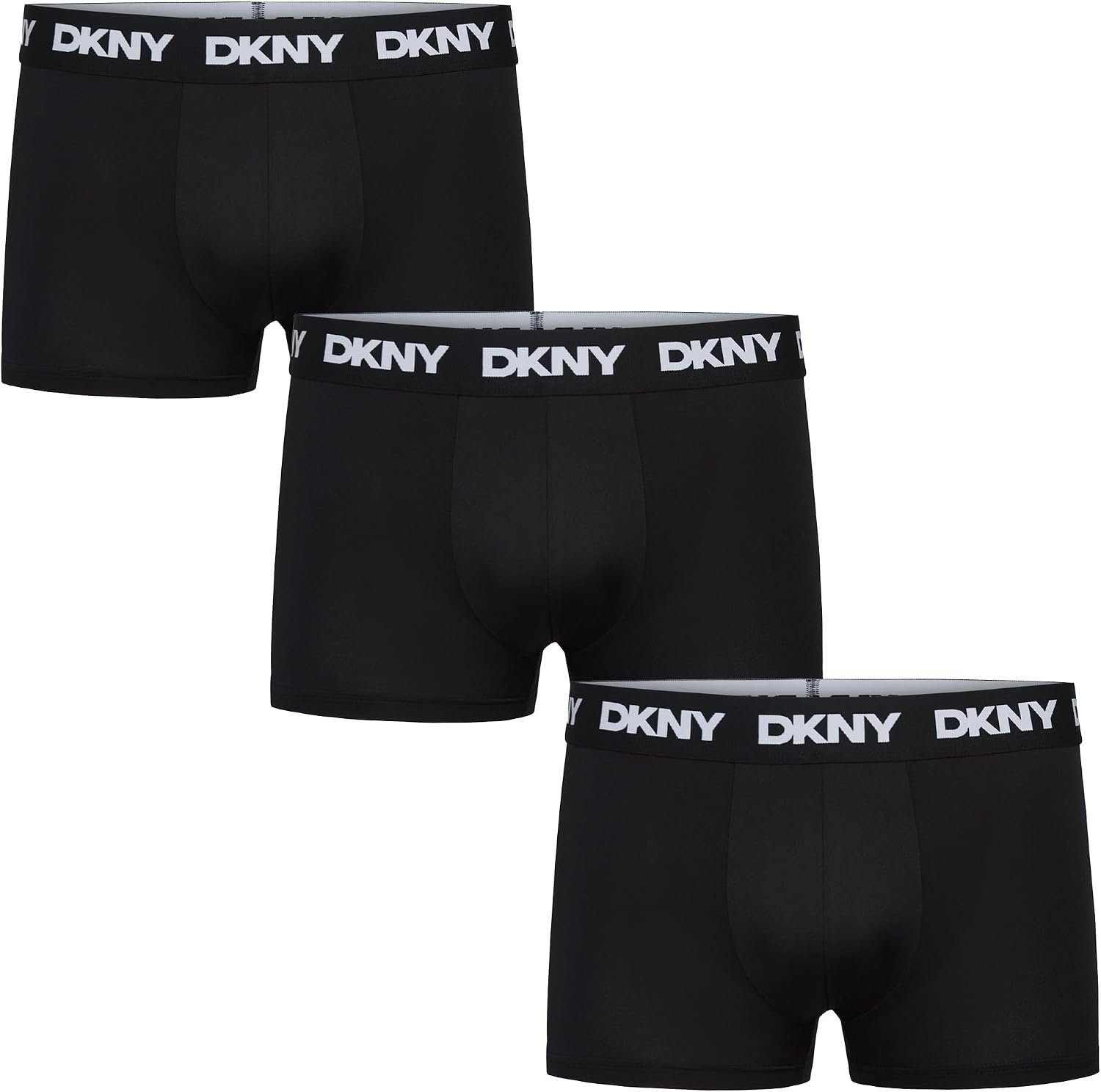 $42 DKNY sz small Mens Flex Low Flex Trunks - Low Rise Boxer Briefs Underwear 3-Pack