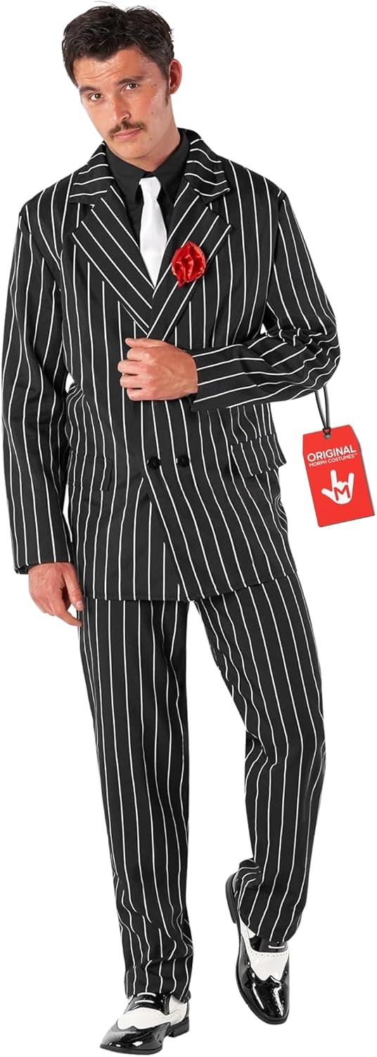 $54 Morph xl 1920s Gangster Costume Men, Halloween Costumes for Men