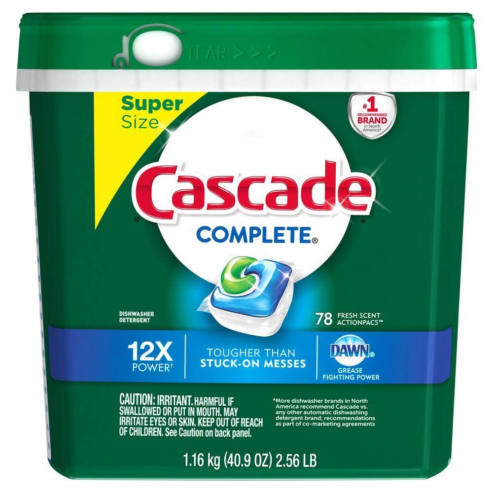 $23 Complete ActionPacs Fresh Scent Dishwasher Detergent with Dawn (78-Count)