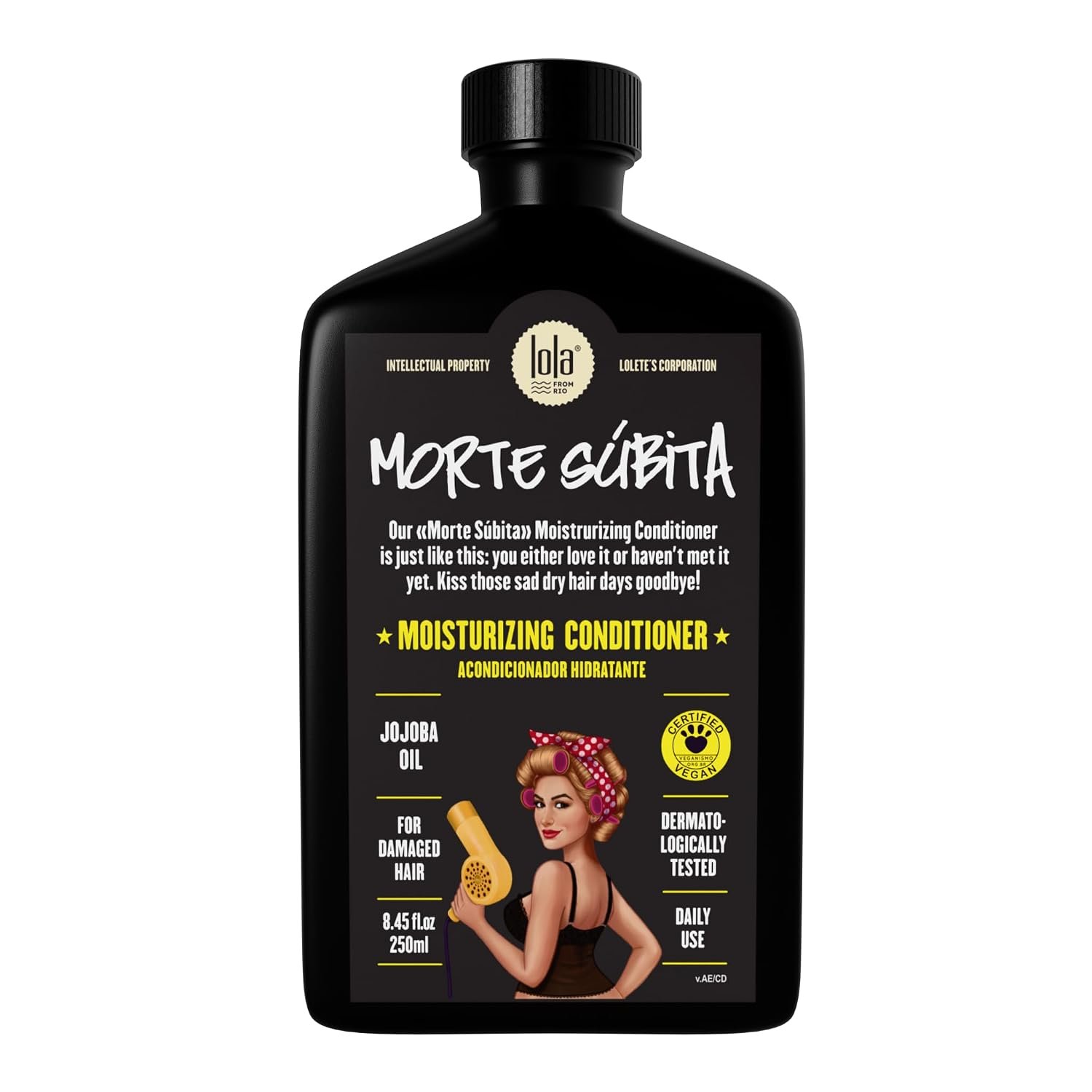 $13 Lola From Rio - Morte Subita - Moisturizing Conditioner For All Types of Dry And Damaged Hair Types, Vegan, Cruelty-free, Paraben-free, Sulfate-free 8.45 Fl Oz