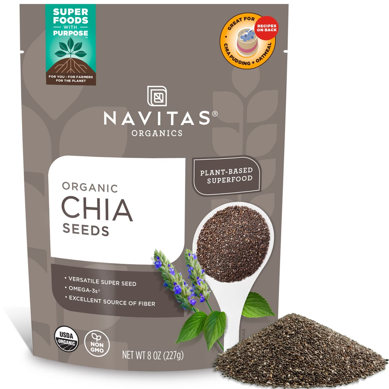 $7 Navitas Organics Chia Seeds (8oz)