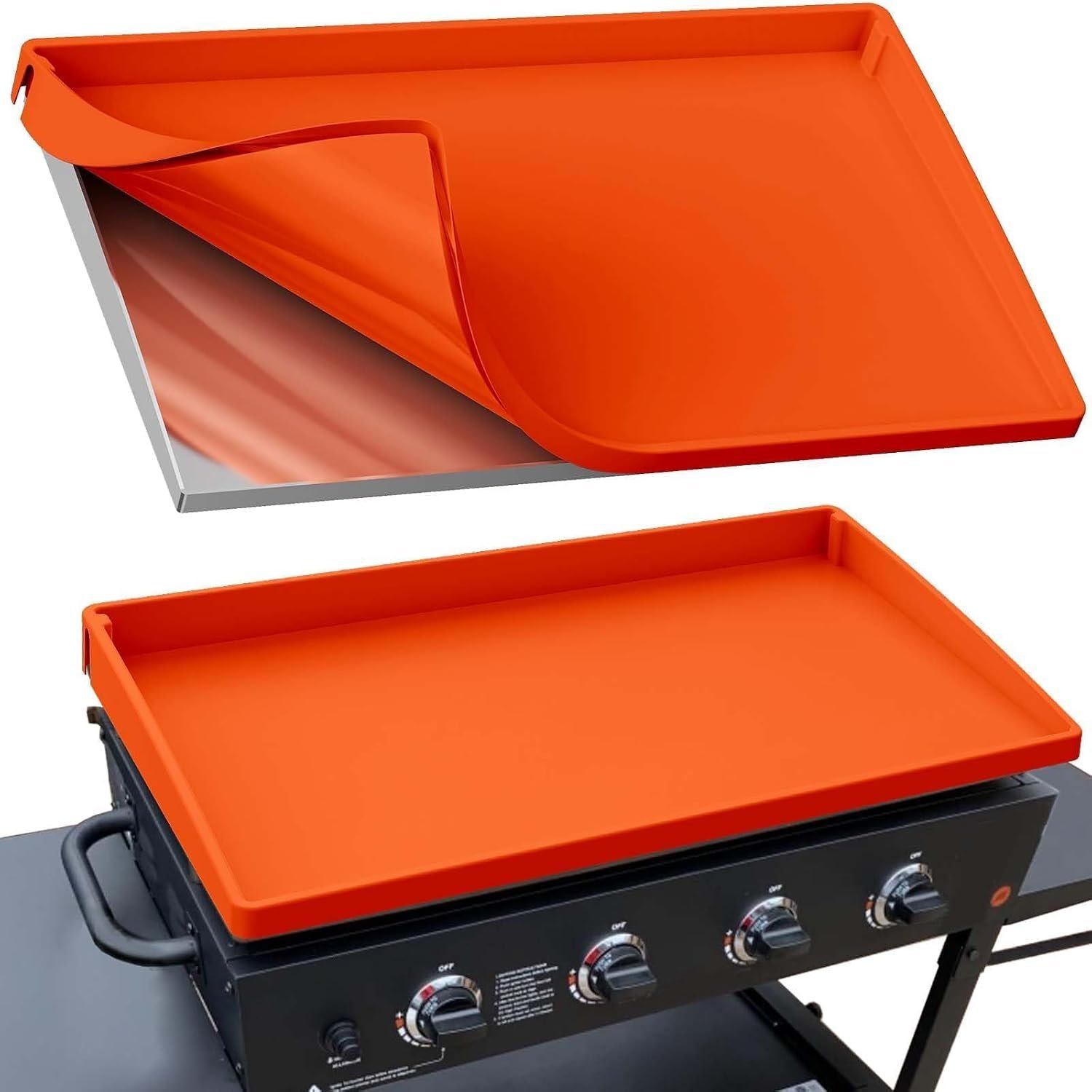 $28 BANGIE 36" Silicone Griddle Mat for Blackstone, Anti-Rust Full-Wrap Cover