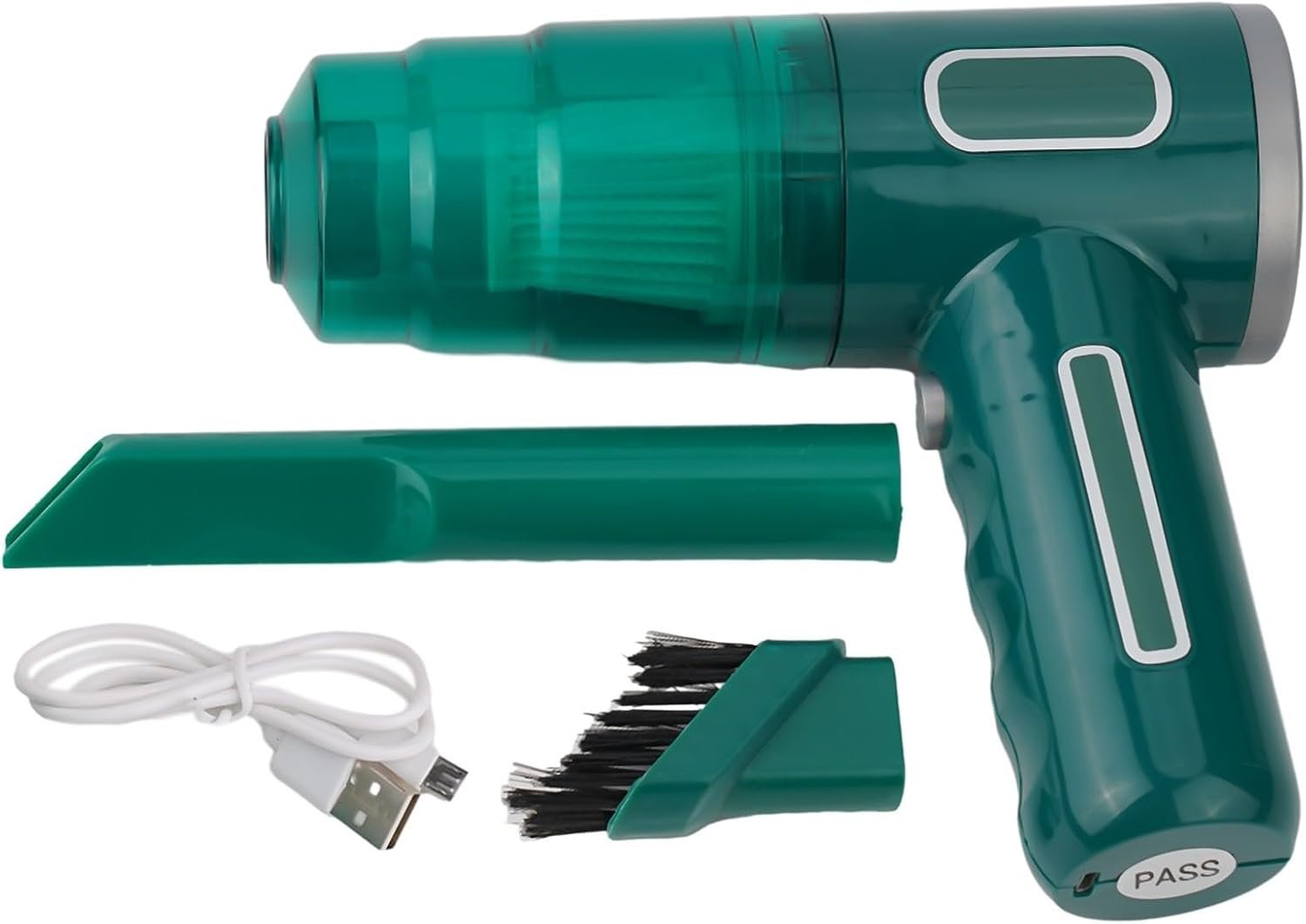 $17 Cordless Handheld Vacuum Cleaner 14500Pa, 120W Portable Car & Home Wireless for VAC with Long Nozzle & Brush, 2000mAh Battery for Deep Cleaning(Green)