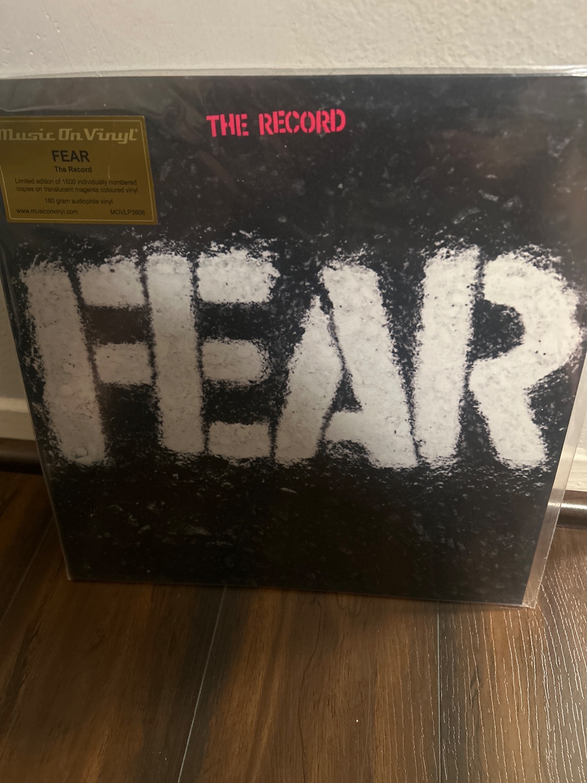 The Record (Translucent Magenta Vinyl LP, Limited Numbered Edition) for Fear