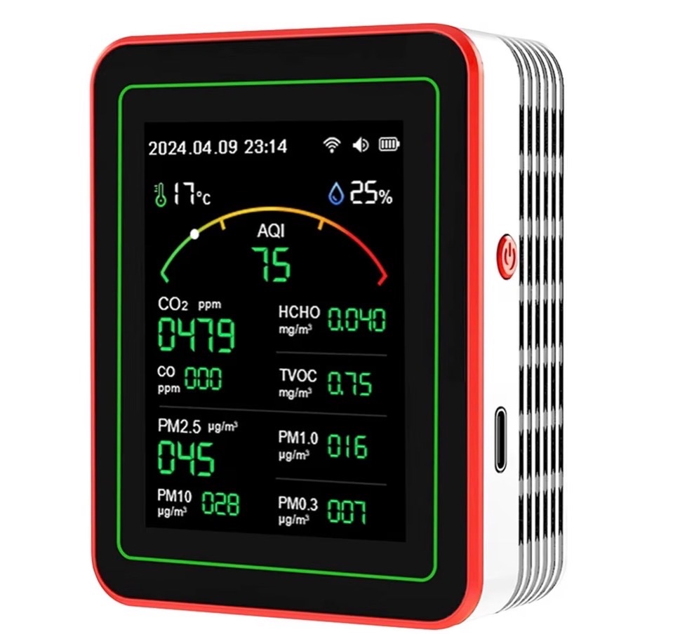 15-in-1 WiFi Smart Air Quality Monitor for Indoor air quality monitoring