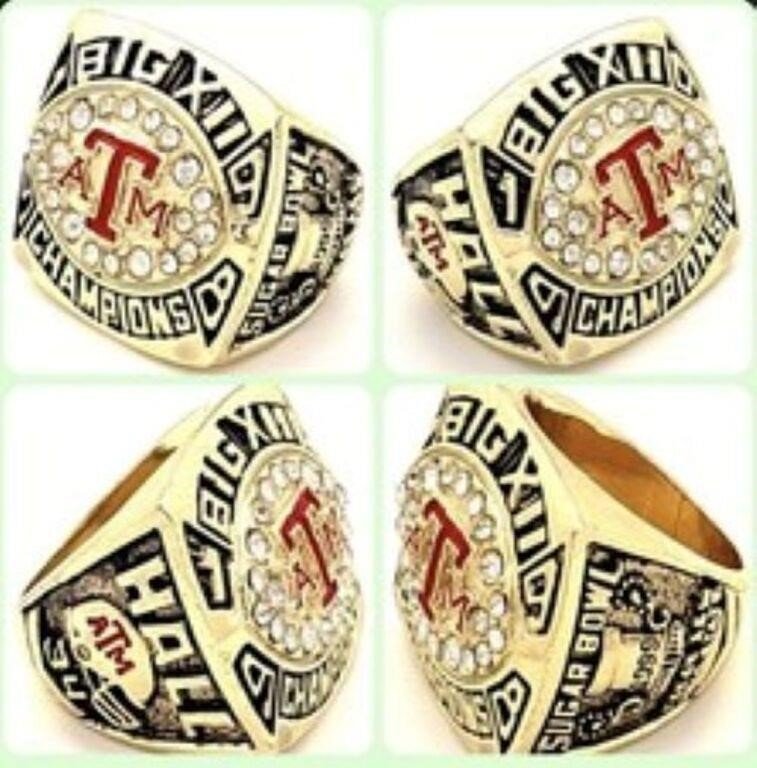 Texas A&M Aggies Big 12 Championship Replica Ring