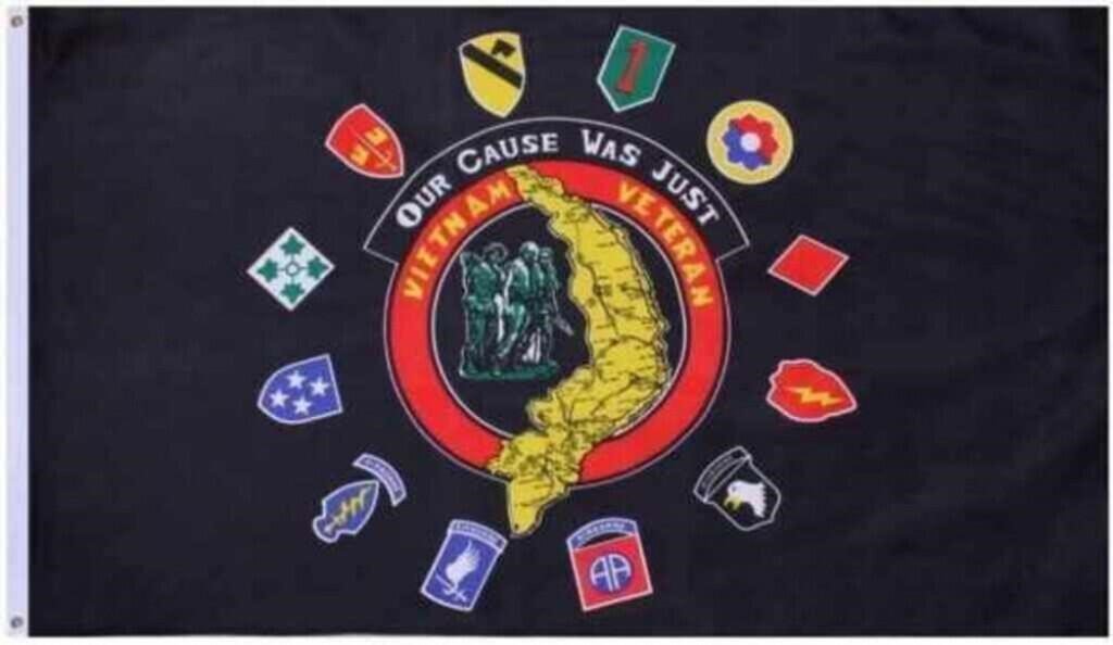 Vietnam Veteran "Our Cause Was Just" Flag