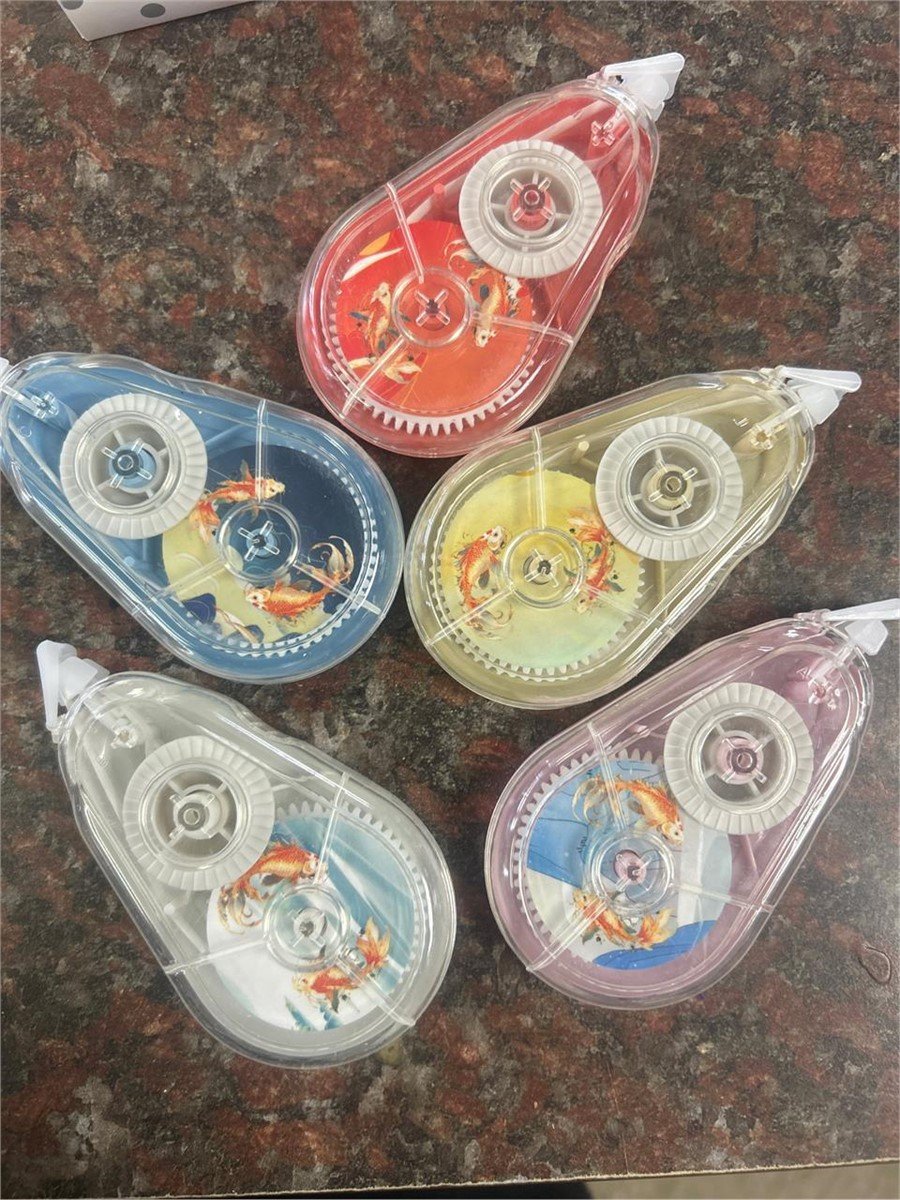 Koi Fish Correction Tape Dispensers (Set of 5) for Stationery and office