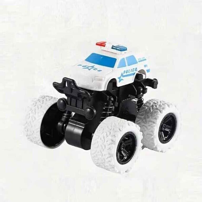 Friction-Powered Police Monster Truck Toy