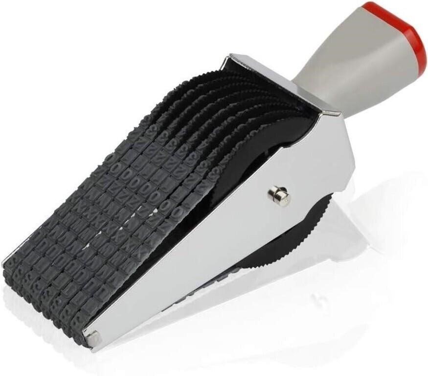 8-Digit Alphanumeric Rolling Wheel Rubber Stamp for Manual office coding, batch…