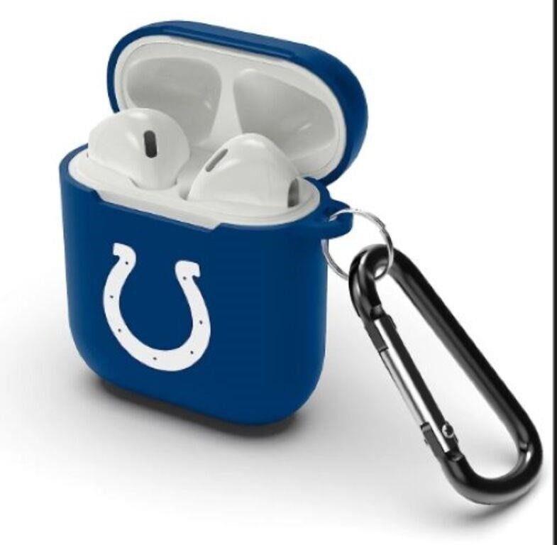 Indianapolis Colts Silicone AirPods Case Cover With Carabiner