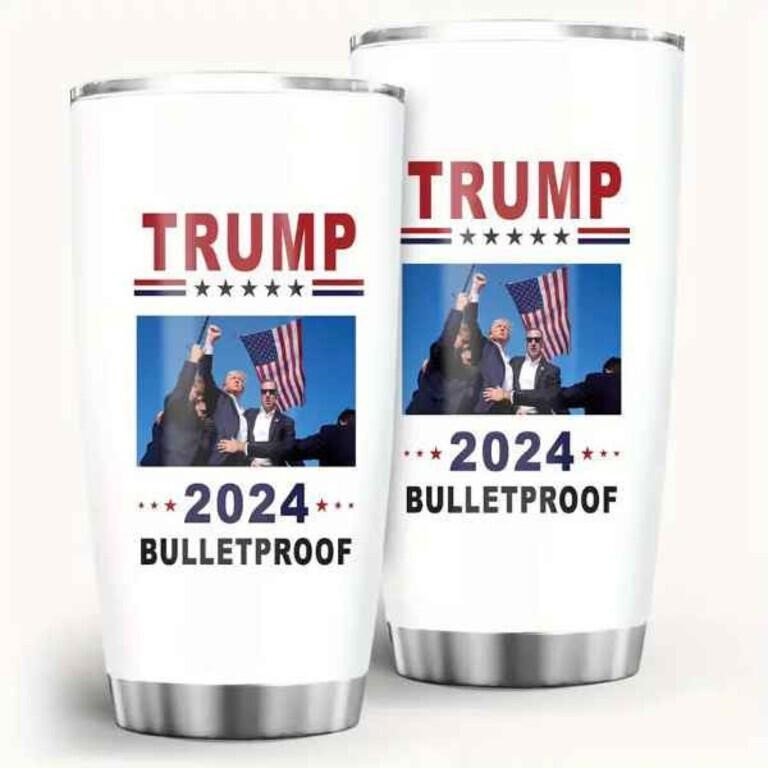 Trump 2024 "Bulletproof" Insulated Tumbler, 20 oz