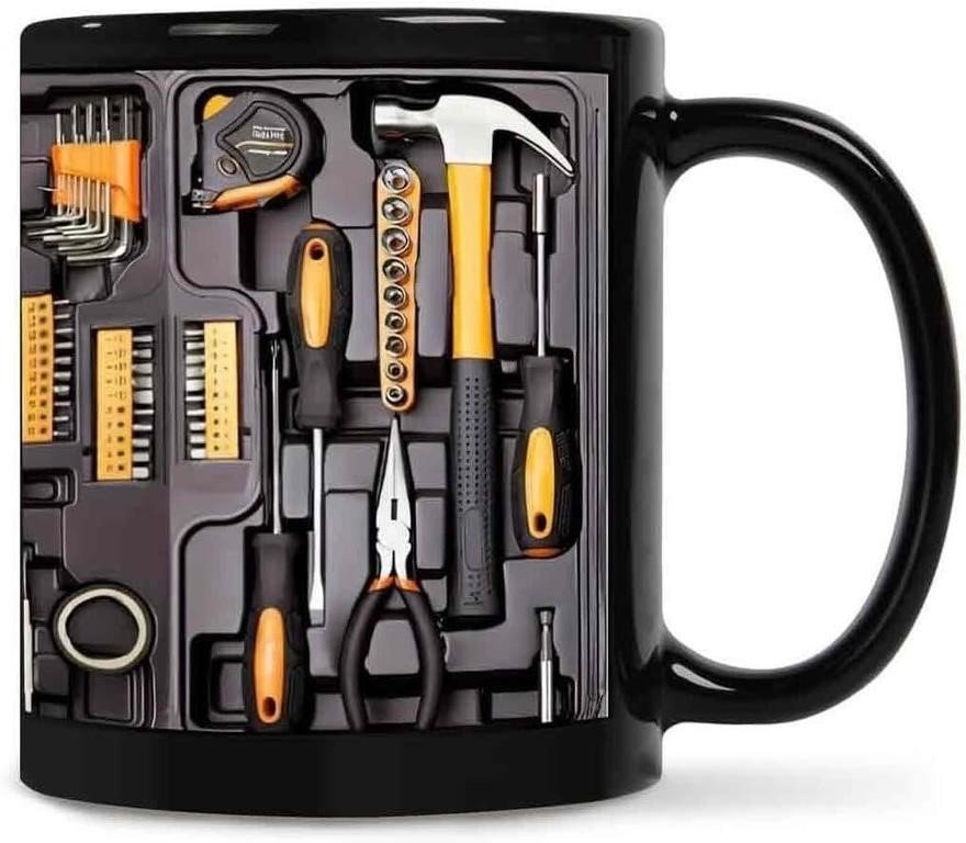 Generic 3D Mechanic Toolbox Novelty Ceramic Coffee Mug for Novelty giftware