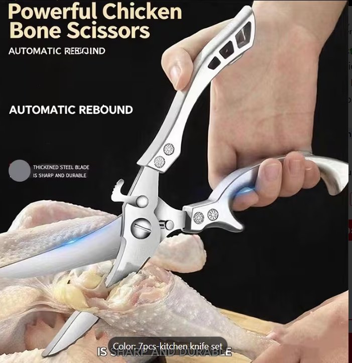 Heavy-Duty Stainless Steel Poultry Bone Shears