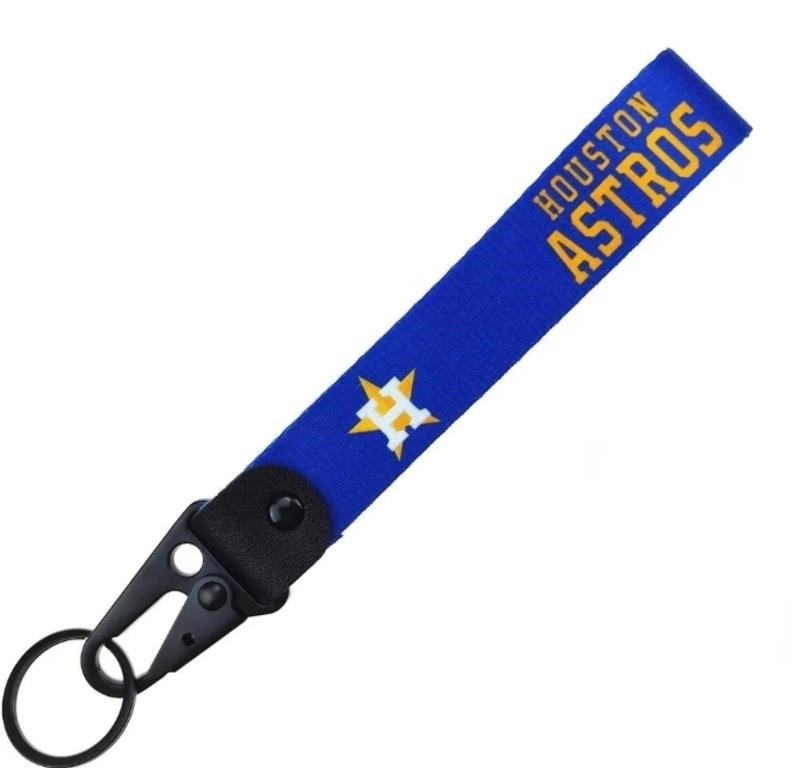 Houston Astros Nylon Wristlet Key Strap