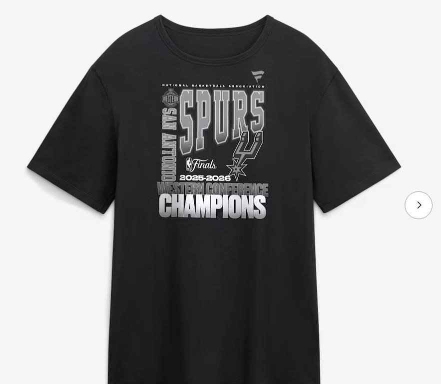 Fanatics San Antonio Spurs 2025-2026 Western Conference Champions Tee 3XL