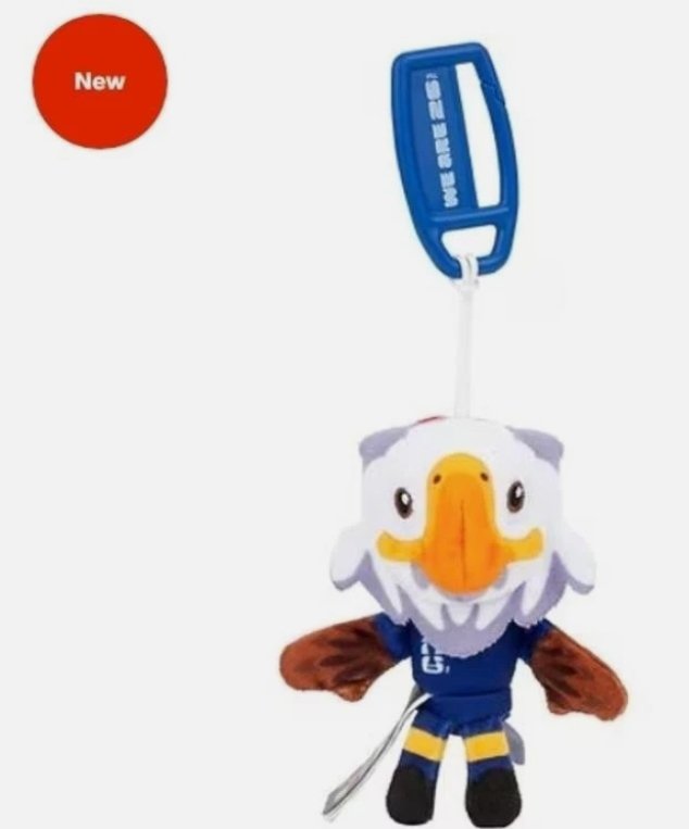 FIFA 2026 Eagle Mascot Plush Keychain Clip With Carabiner