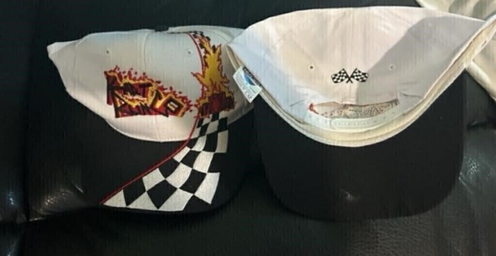 Racing Flame and Checkered Flag Snapback Cap