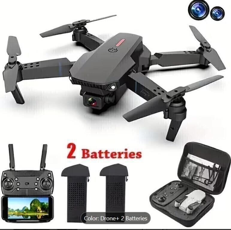 Foldable Quadcopter Drone with Camera and Two Batteries