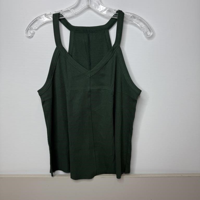 Dark Green Racerback Tank Top Size Large