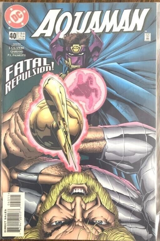 DC Comics Aquaman #40 Comic Book ("Fatal Repulsion!") for Aquaman Comic Series