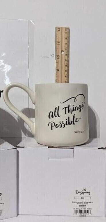DaySpring All Things Possible Ceramic Coffee Mug, Boxed
