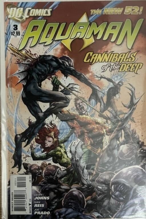 Aquaman Vol. 7 #3 ("Cannibals of the Deep") Comic Book for DC Comics The New 52