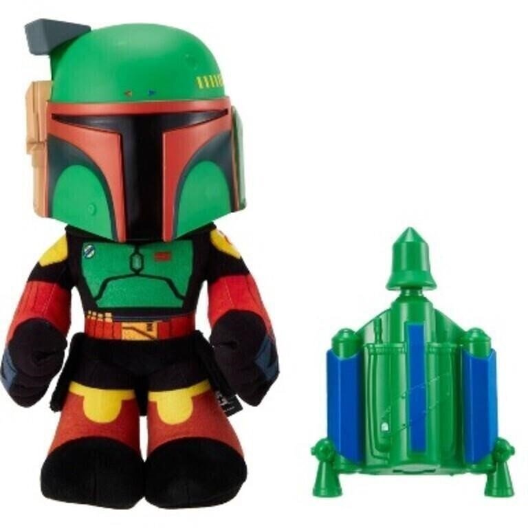 Mattel Star Wars Plush 12-inch Toy, Boba Fett Rocket