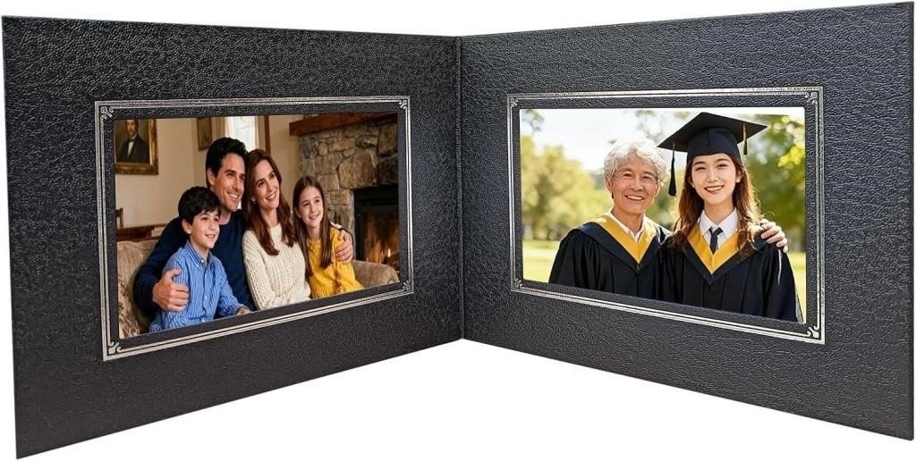 Double Photo Folder for Two 4x6 or 5x7 horizontal landscape photographs