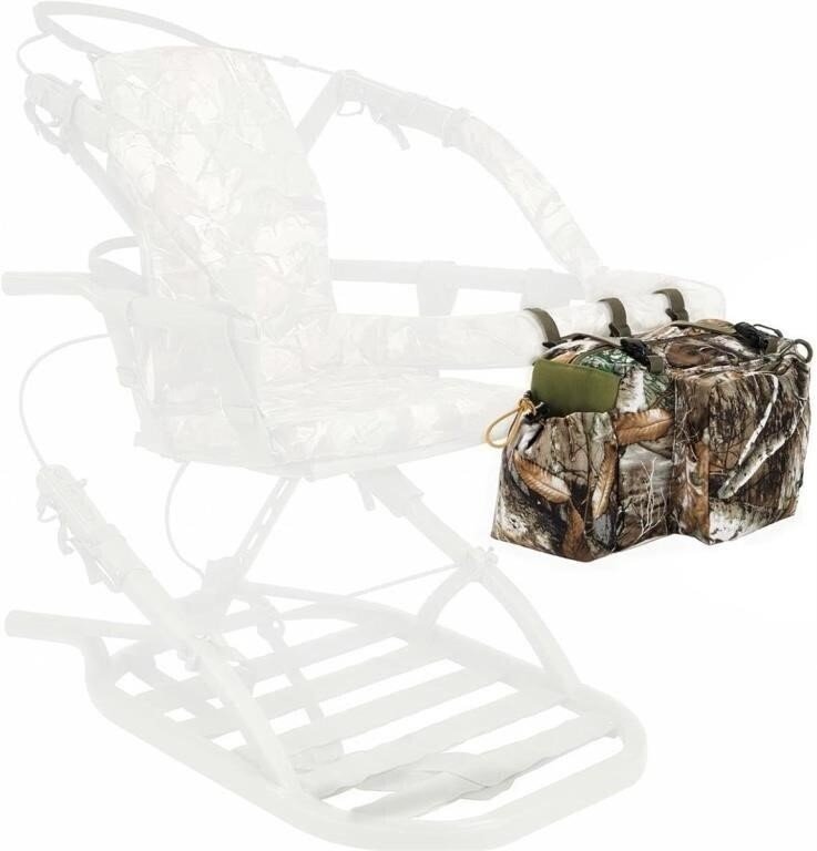 Camouflage Tree Stand Accessory Bag with Attachment Straps