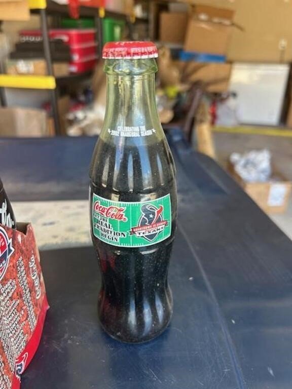 Coca-Cola Houston Texans 2002 Inaugural Season Commemorative Bottle