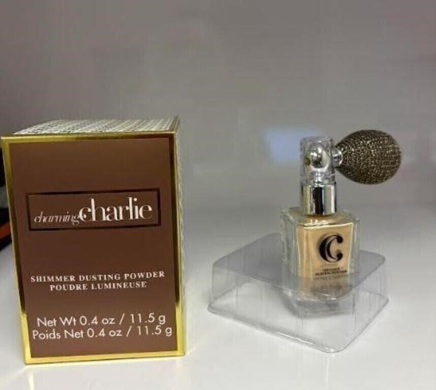 Charming Charlie Shimmer Dusting Powder with Atomizer, Boxed