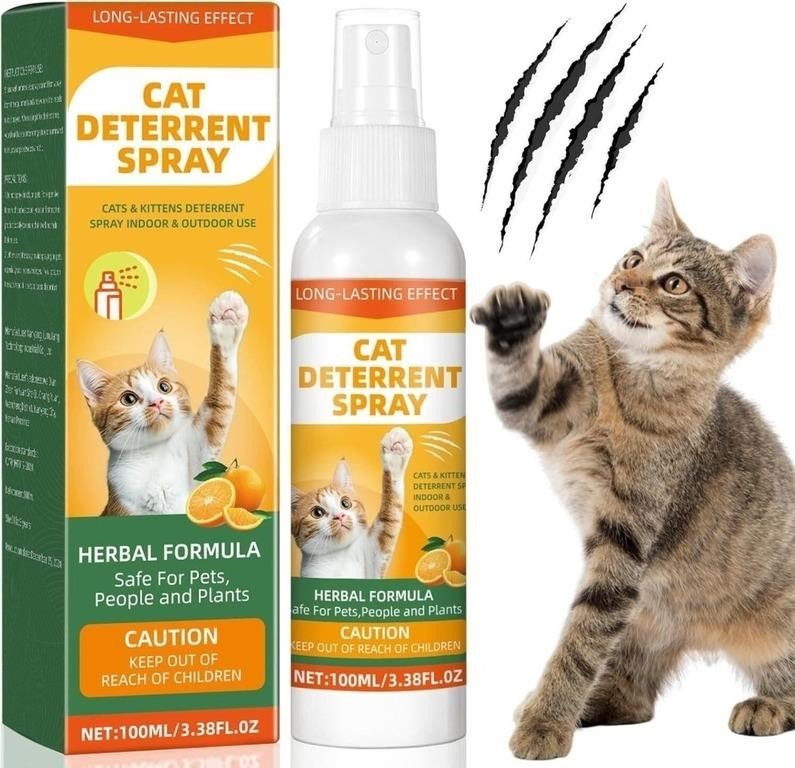 Cat Deterrent Spray, 100ml Herbal Formula, Unopened