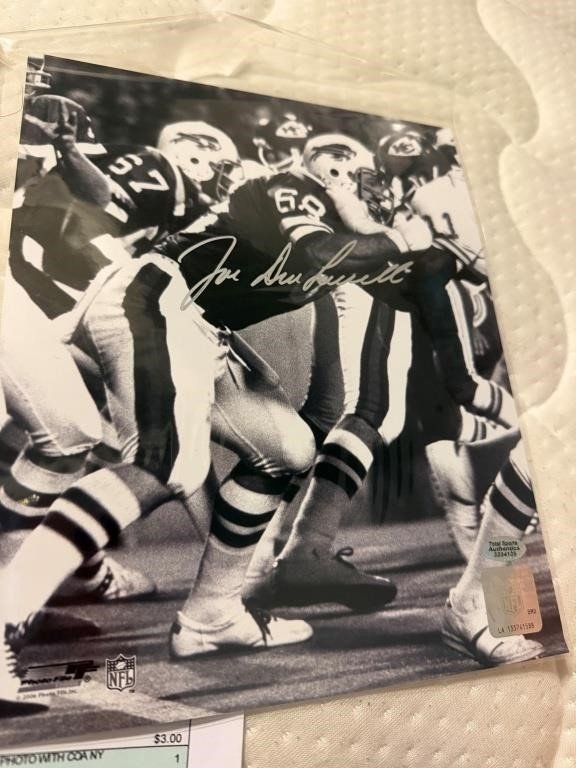 Buffalo Bills Joe Delamilleure Autographed 8x10 w/COA