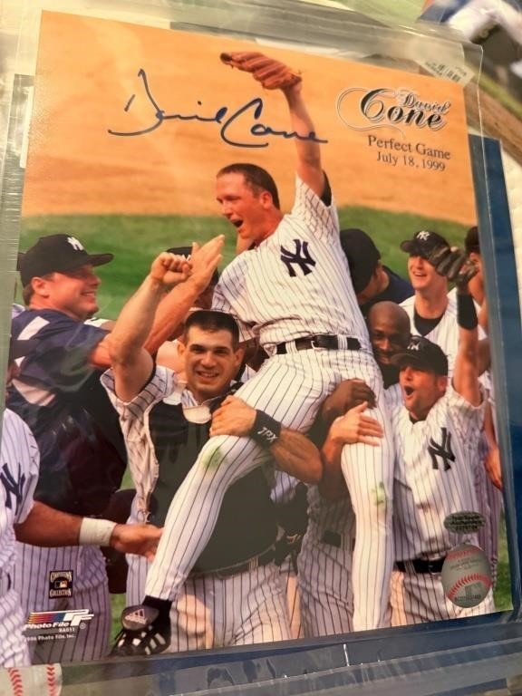 David Cone Signed Perfect Game New York Yankees 8x10 Photo File Print