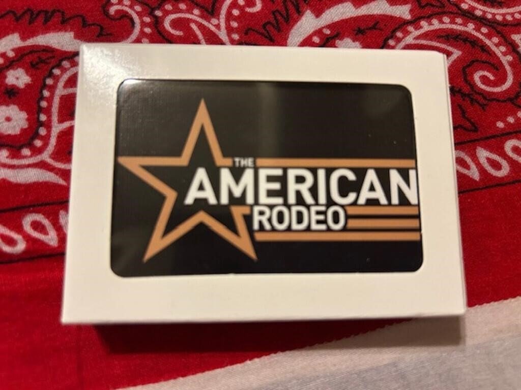 The American Rodeo Boxed Card with Star Logo