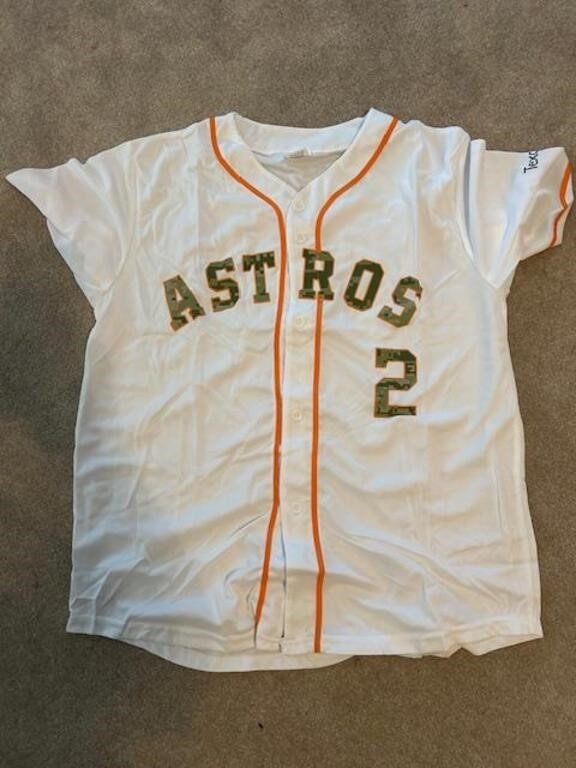 Houston Astros Alex Bregman No. 2 Camo Memorial Day Jersey SGA Size XL